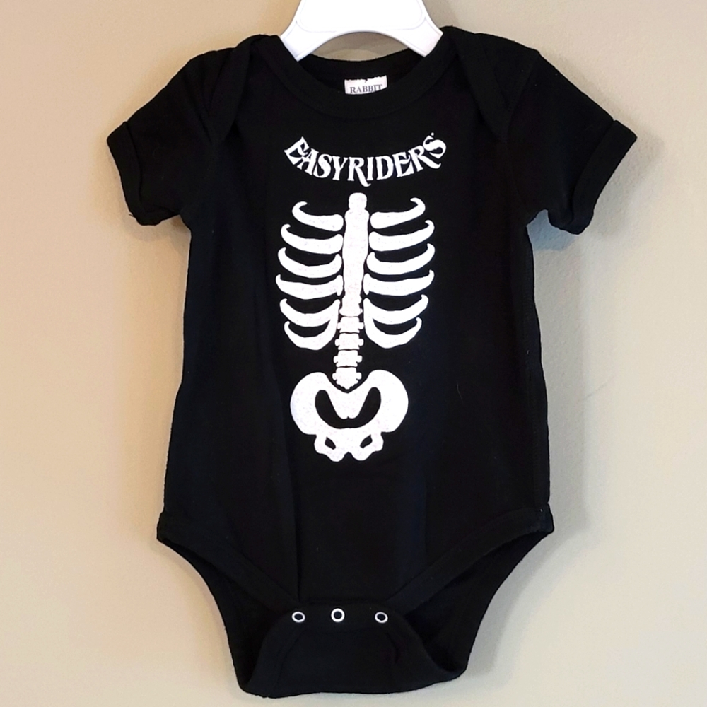 "Easyriders" black onesie/bodysuit